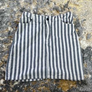 Brandy Melville blue and white skirt